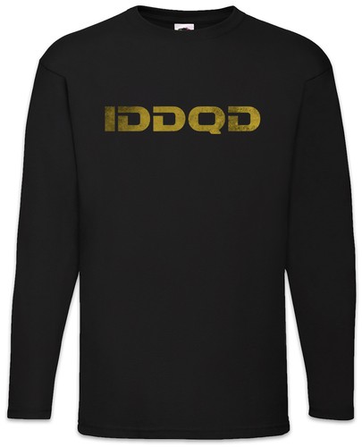 Iddqd langarm shirt fun nerd - langarm,