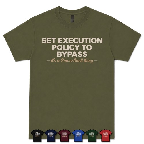 Set execution policy - execution, bypass