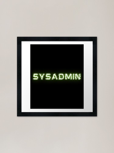 Sysadmin green glitch text - green,