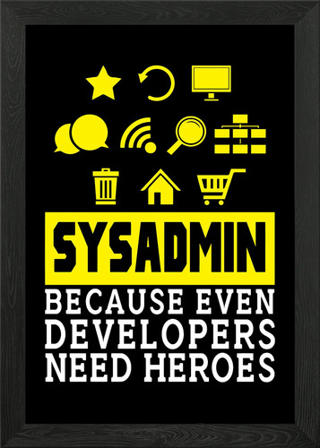 Sysadmin entwickler gerahmtes - sysadmin,